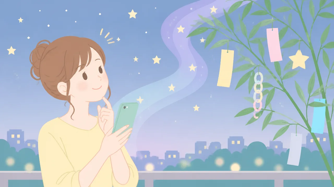 七夕にLINE占いで恋愛運をチェックする方法と相談のポイント